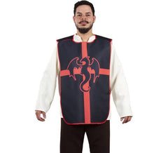 Medieval Black and Red Dragon Breastplate for Adults