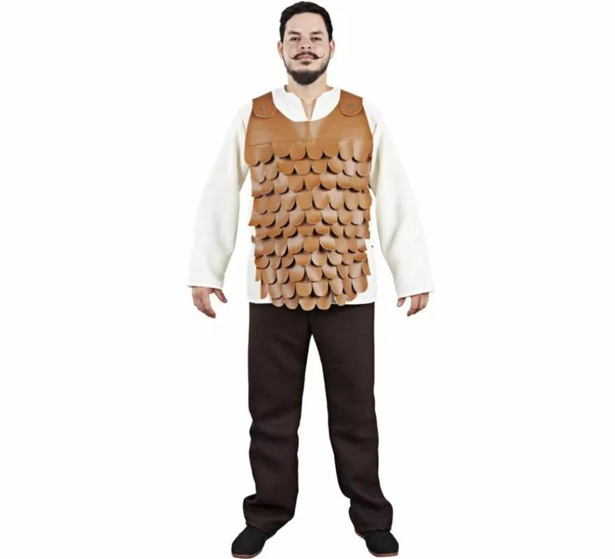 Peto o Armadura Medieval de Escamas para hombre en dos colores