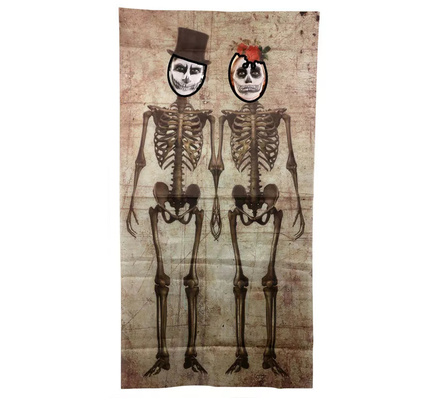 Translation missing: en.Photo Call Pareja de Esqueletos de 158X58 cm