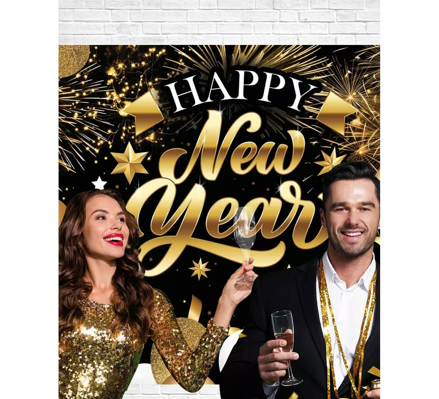 Translation missing: en.Photocall Happy New Year de 220x150 cm