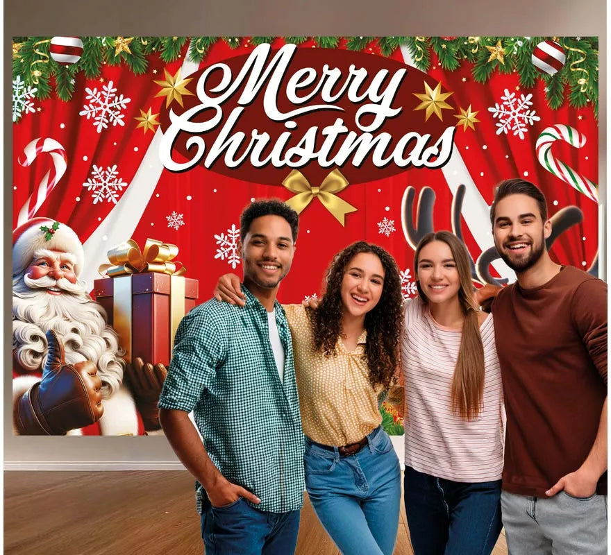 Photocall Merry Christmas de 220x150