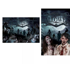 Photocall 220x150 cm fabric zombies