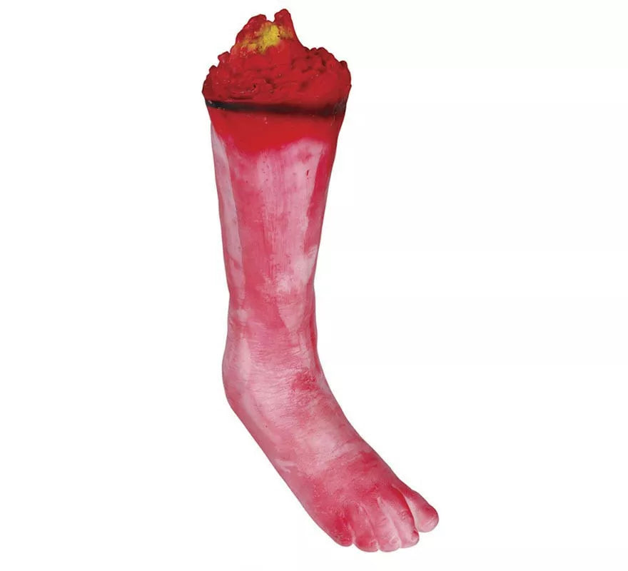 Pierna con sangre de látex de 36 cm