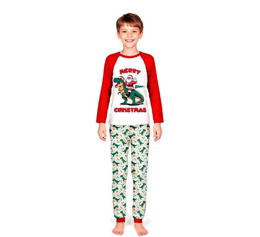 Translation missing: en.Pijama Navideño de Dino para niños