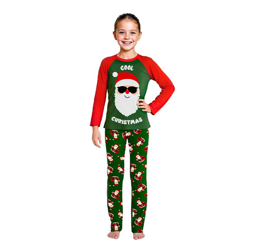 Translation missing: en.Pijama Navideño de Papá Noel Cool para niños