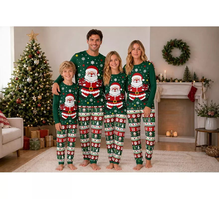 Pijama Navideño de Papá Noel de 2 Piezas para mujer