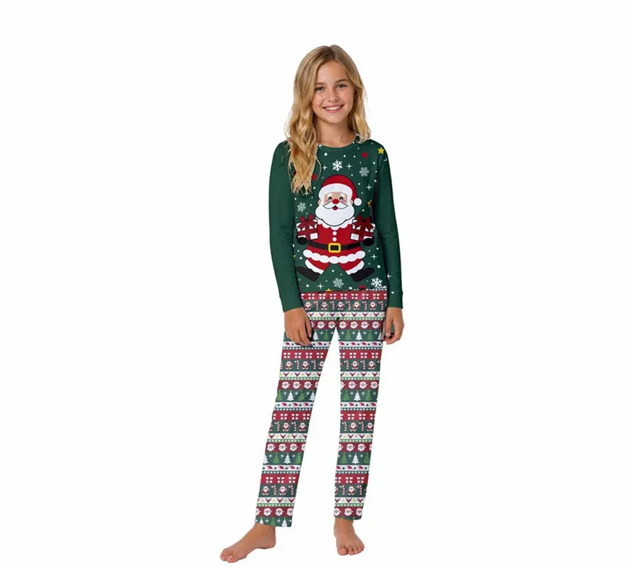 Translation missing: en.Pijama Navideño de Papá Noel de 2 Piezas para niños