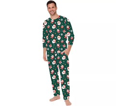 Pijama Navideño verde de 2 Piezas para hombre