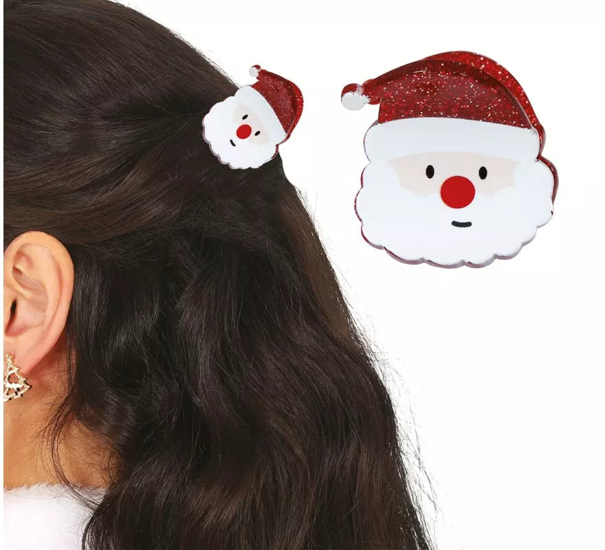 Pinza de Papá Noel para el Pelo de 4,5 cm