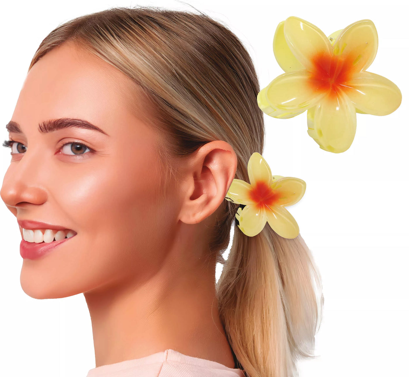 Pinza Flor para Pelo de 8 cm en varios colores