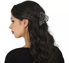 8.5cm Metal Skeleton Hand Hair Clip