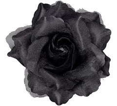 Rose-shaped hair clip in various colors
