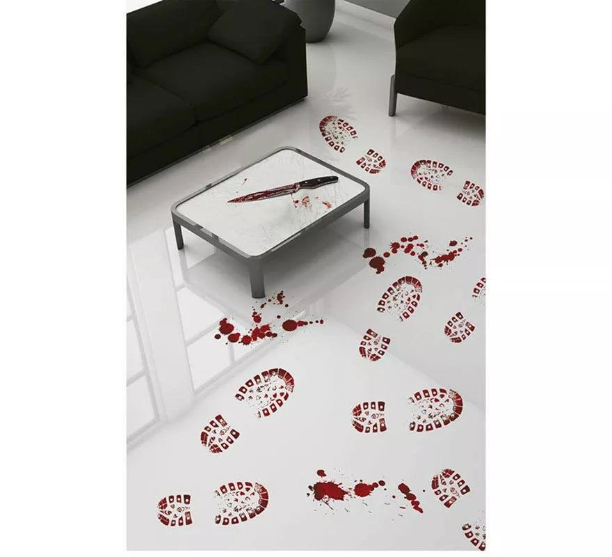 Translation missing: pt-PT.Pisadas Botas con Sangre Adhesivas 2x25x70 cm
