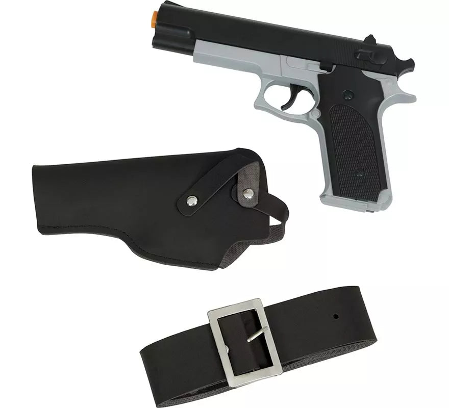 Pistola 22 cm con Cartuchera de Plástico de Juguete