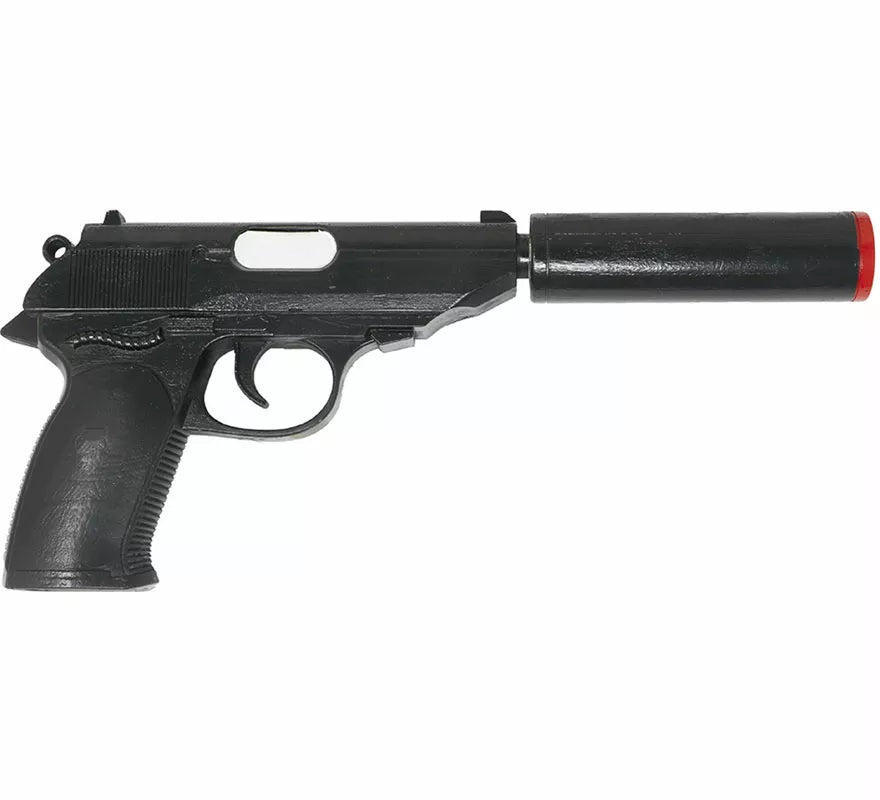 Pistola con Silenciador de 25 cm