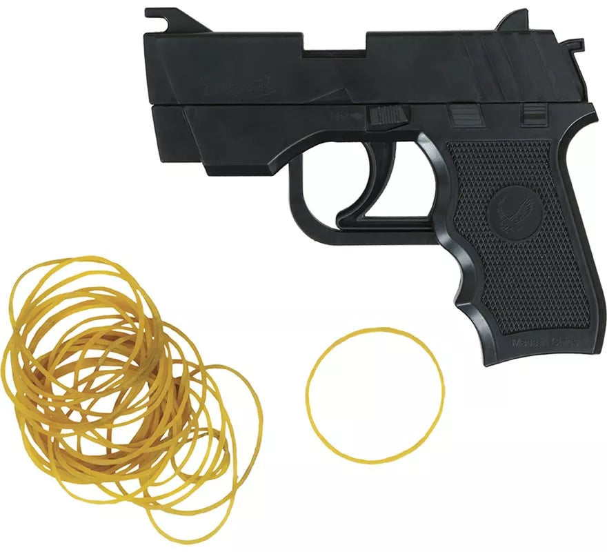 Pistola de Gomas Elásticas de 17 cm de Plástico de Juguete