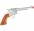 Pistola de Vaquero Marrón y Plateada