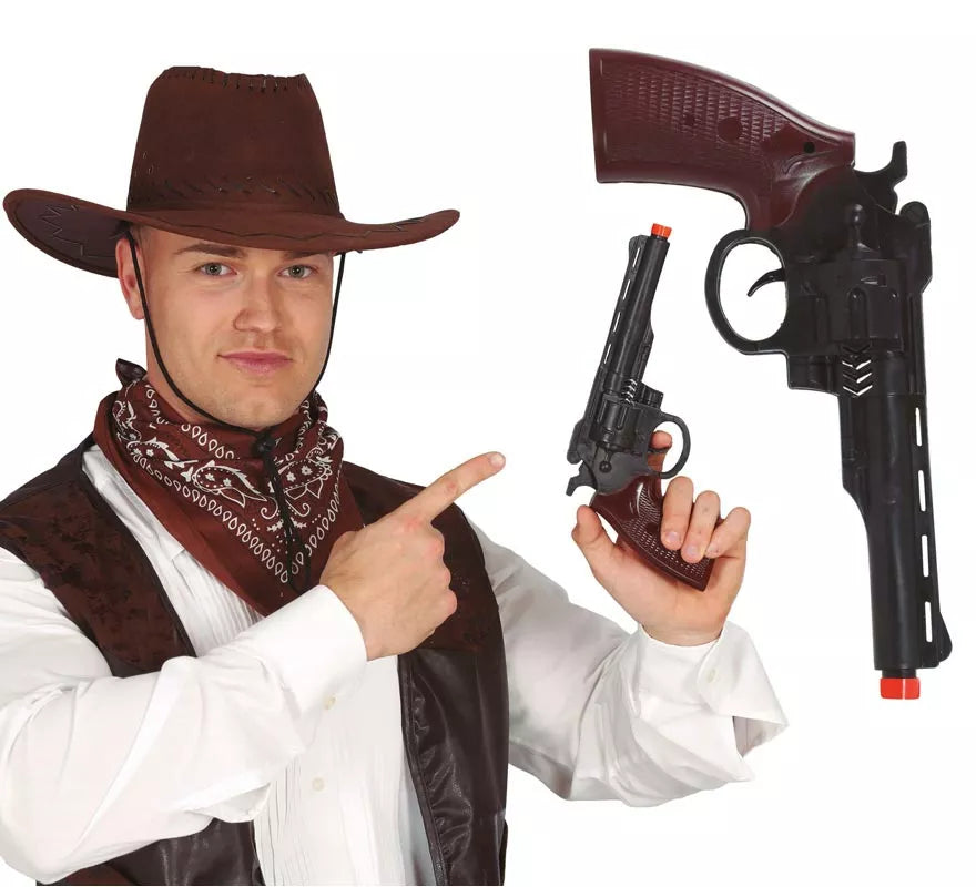 Pistola de Vaquero Negra de 28 cm