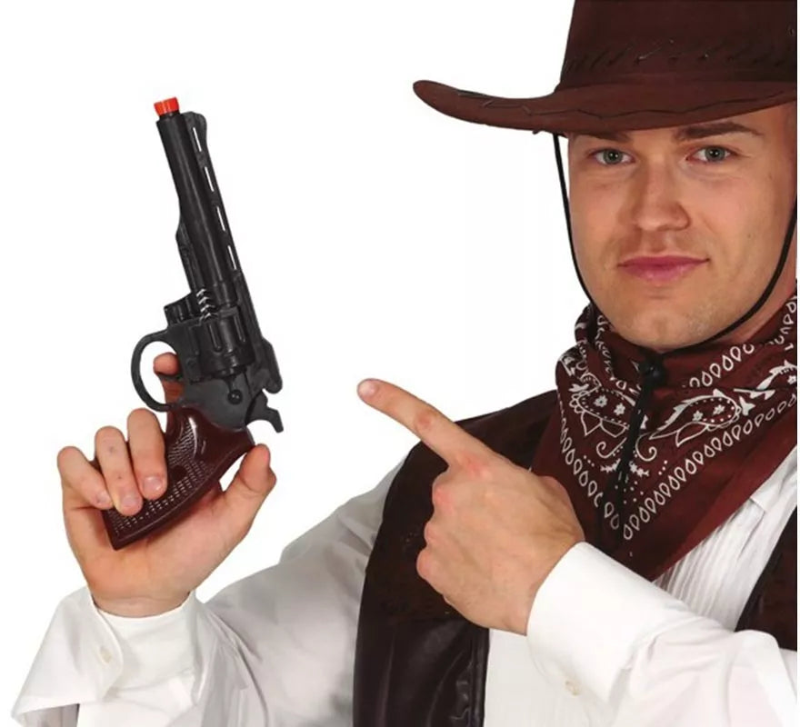 Pistola de Vaquero Negra de 28 cm
