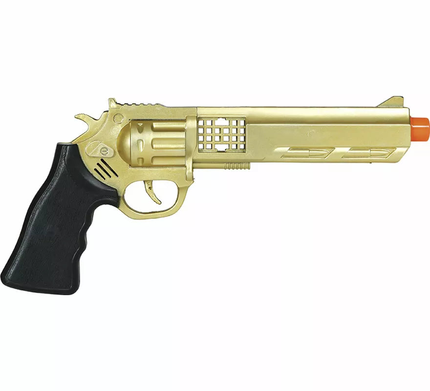 Pistola dorada de 27 cm