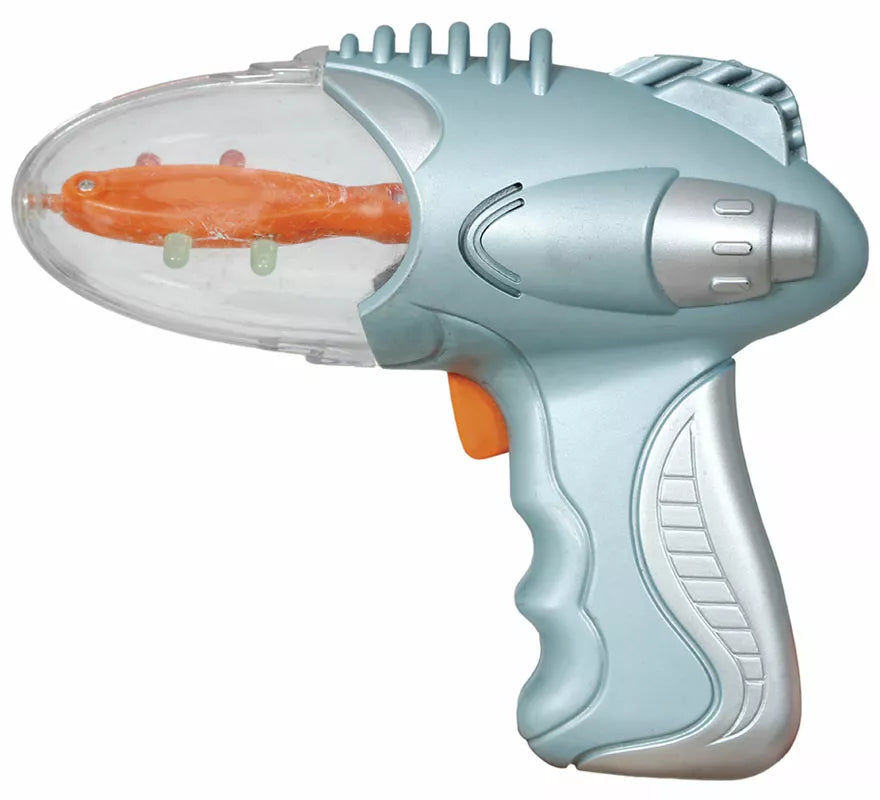Pistola Espacial Plateada de 18 cm