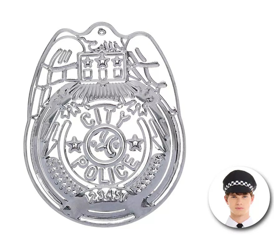 Translation missing: en.Placa de Policía City Police de metal
