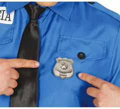 Metal police badge