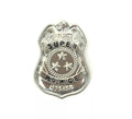 Placa de Policía plateada Super Police