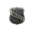 Placa de Sheriff oscura