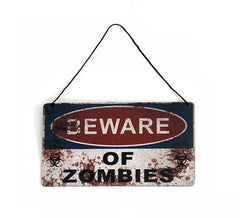 Hanging Zombie plaque 29x19 cm