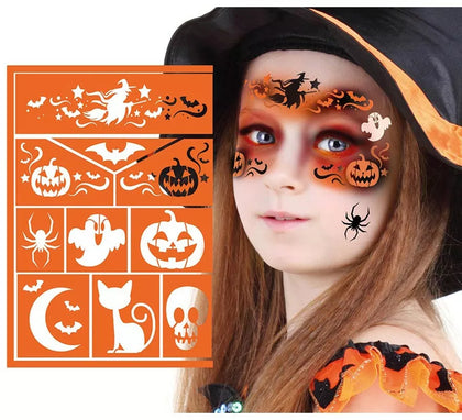 Plantilla de Maquillaje Bruja Infantil