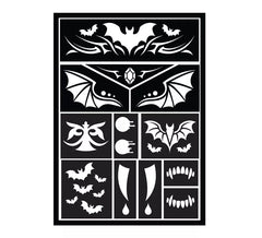 14x20 cm Vampire Makeup Stencil