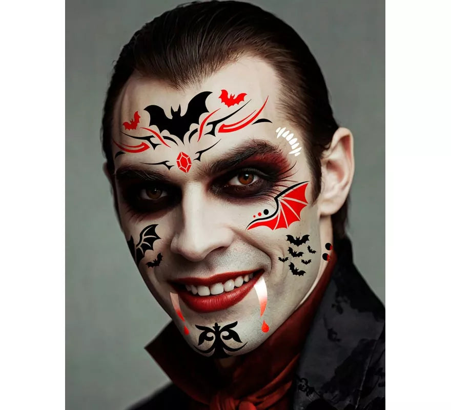 Plantilla de Maquillaje Vampiro de 14x20 cm