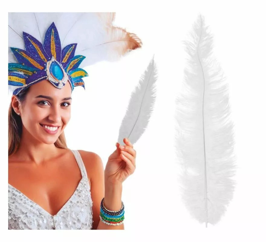 Pluma de Avestruz Grande en varios colores 40 cm