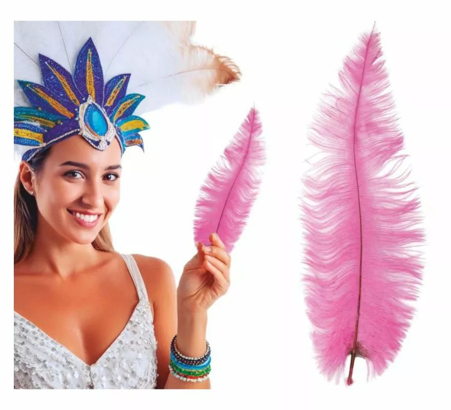 Pluma de Avestruz Grande en varios colores 40 cm