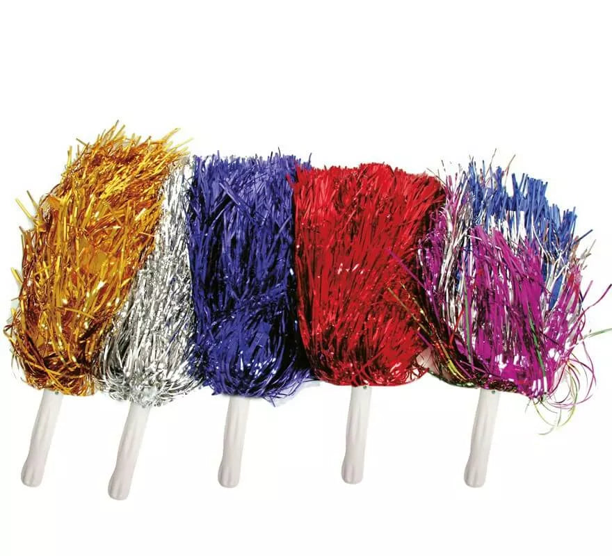 Pompón metalizado 1 unidad en varios colores