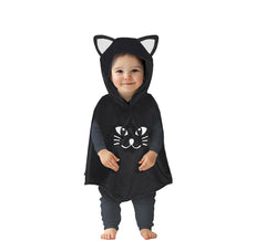 Cute Cat Poncho for Baby