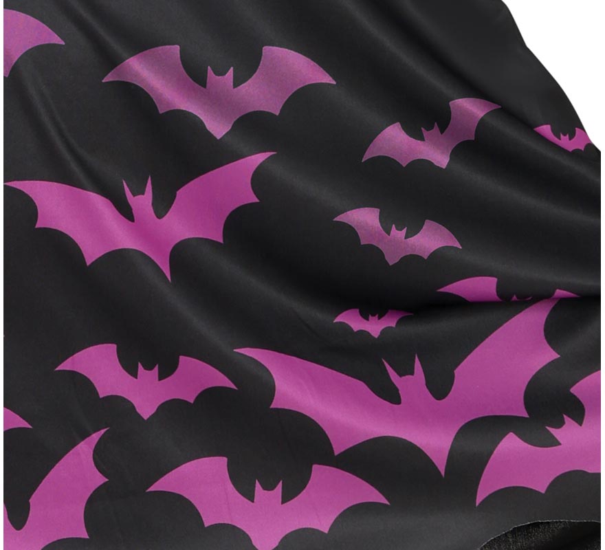 Poncho Murciélago morado para niños