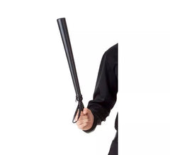 Black police baton with tape