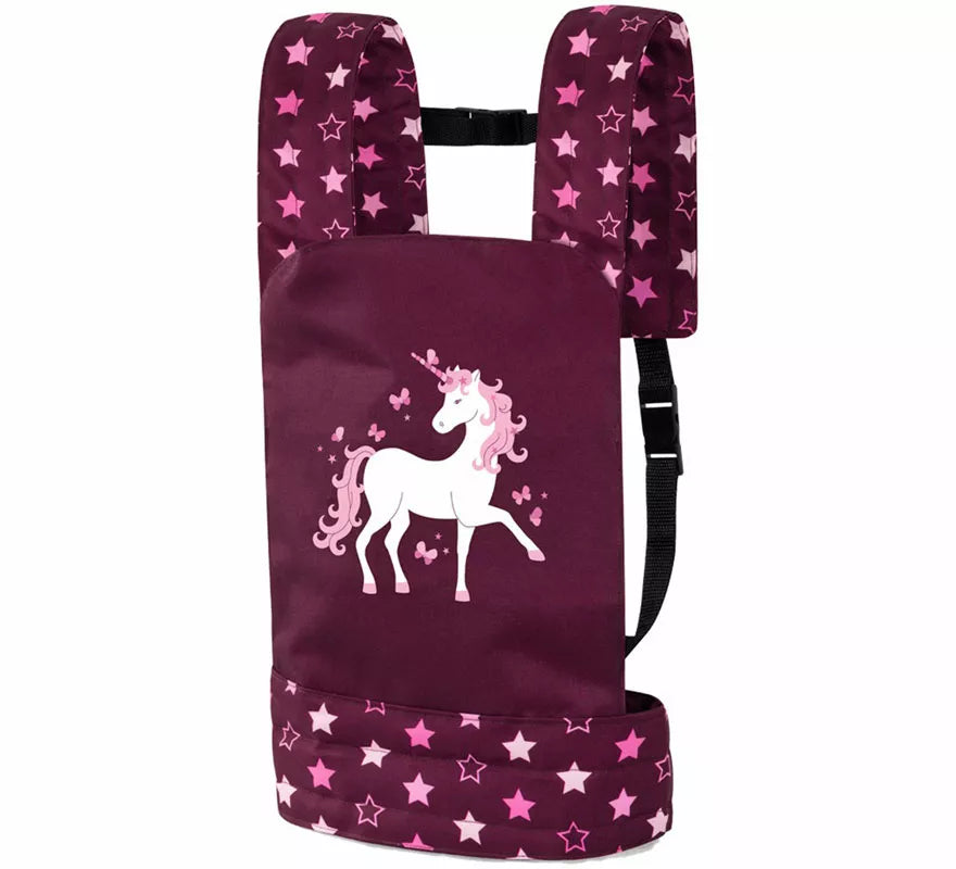 Translation missing: en.Portabebés de lujo de Unicornio rosa y morado para Muñecas