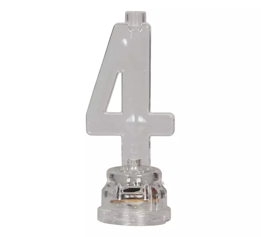 Portavela Led Nº 4 con 4 Velas, de 13 cm