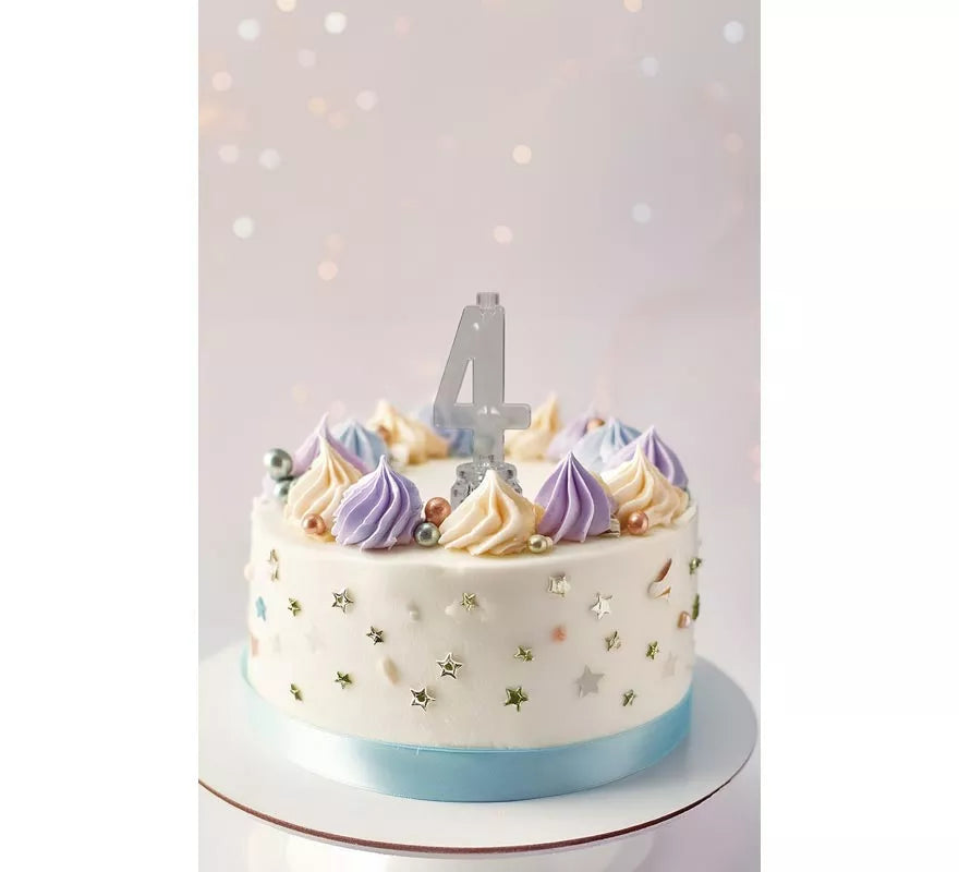 Portavela Led Nº 4 con 4 Velas, de 13 cm