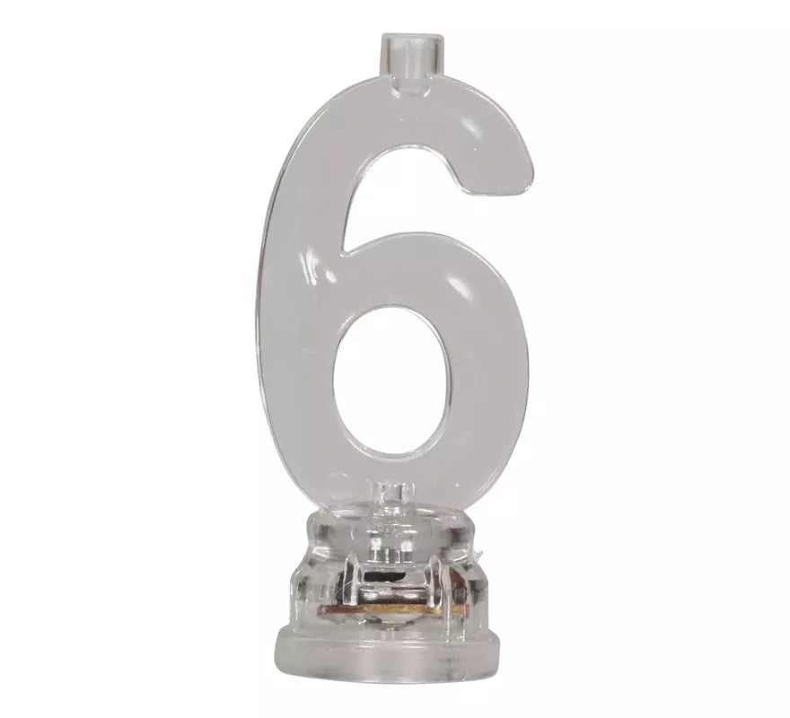 Portavela Led Nº 6 con 4 Velas, de 13 cm