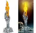 Portavelas Calavera con Vela Led de 15 cm
