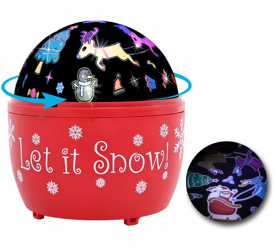 Translation missing: en.Proyector Led Giratorio Decorado Navidad 11,5x11,5x13 cm