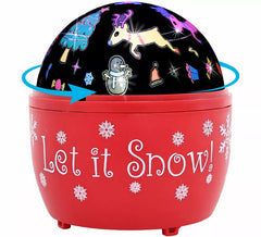 Christmas Decorated Rotating LED Projector 11.5x11.5x13 cm