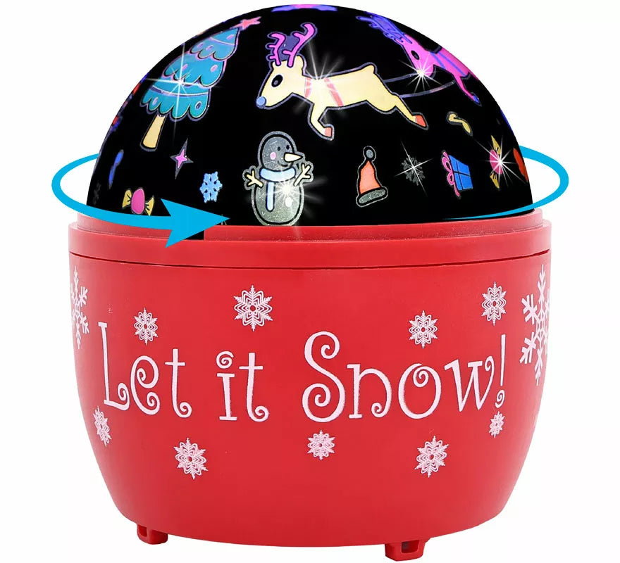 Translation missing: en.Proyector Led Giratorio Decorado Navidad 11,5x11,5x13 cm