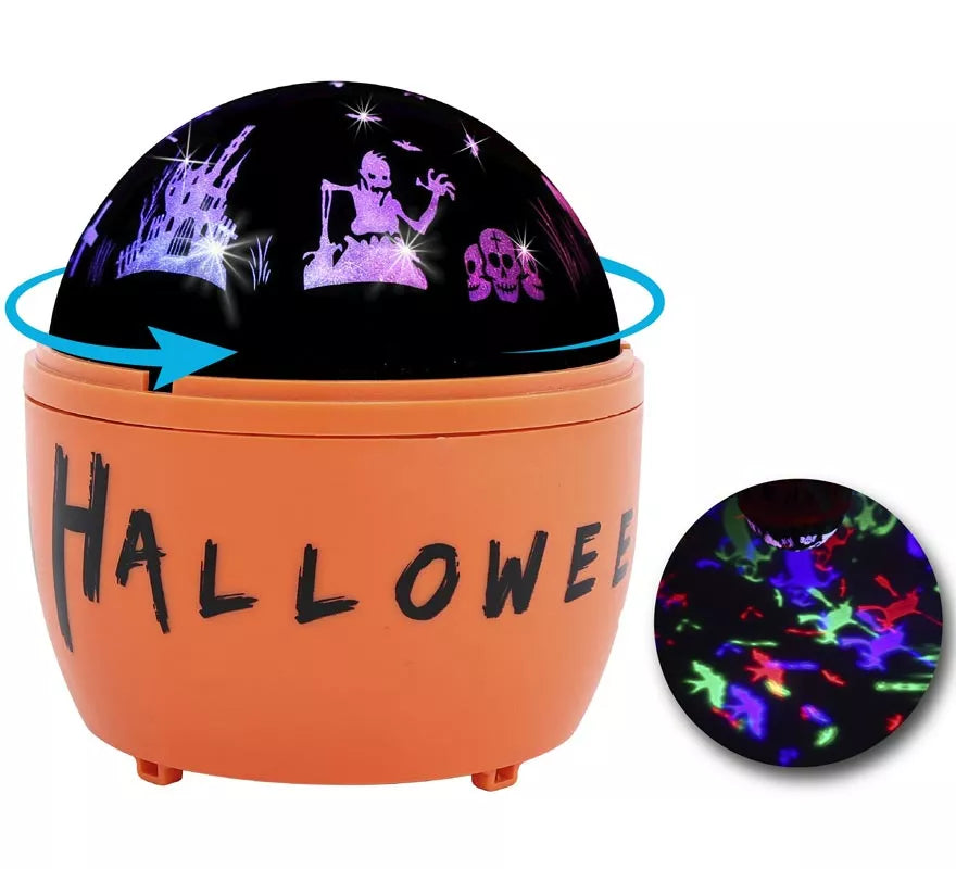 Translation missing: en.Proyector Led Giratorio Halloween de 11.5x11.5x13 cm