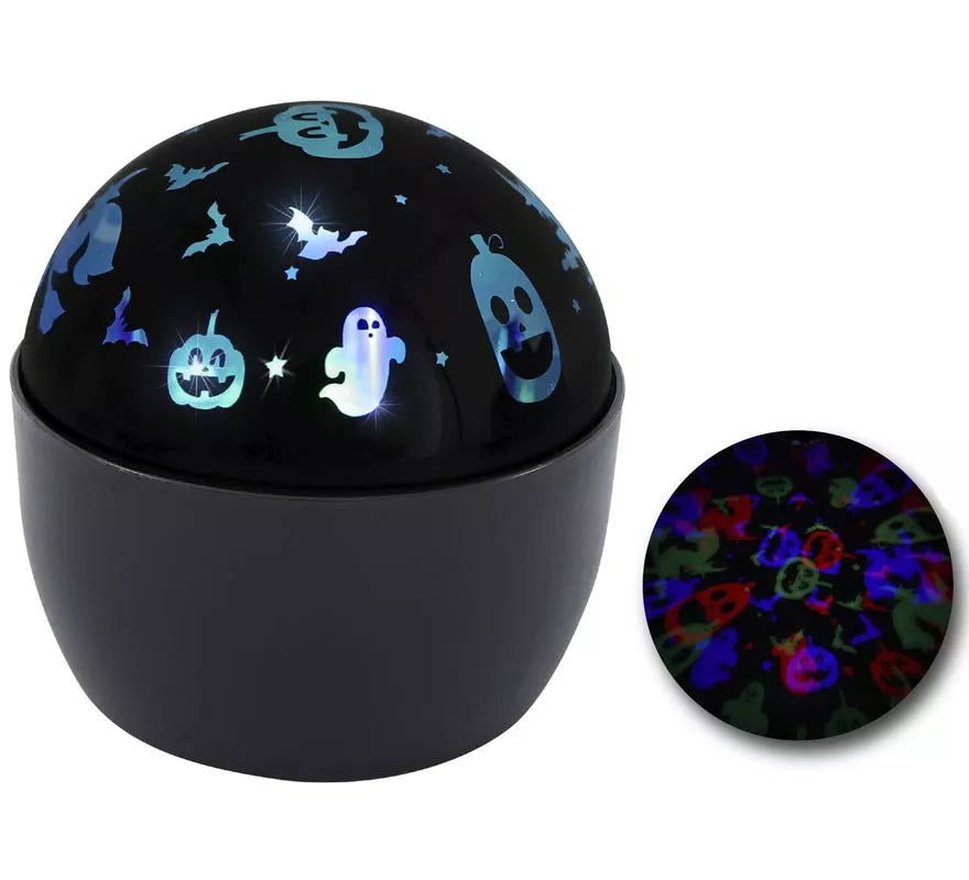Proyector Led Giratorio Halloween de 9x9x9 cm