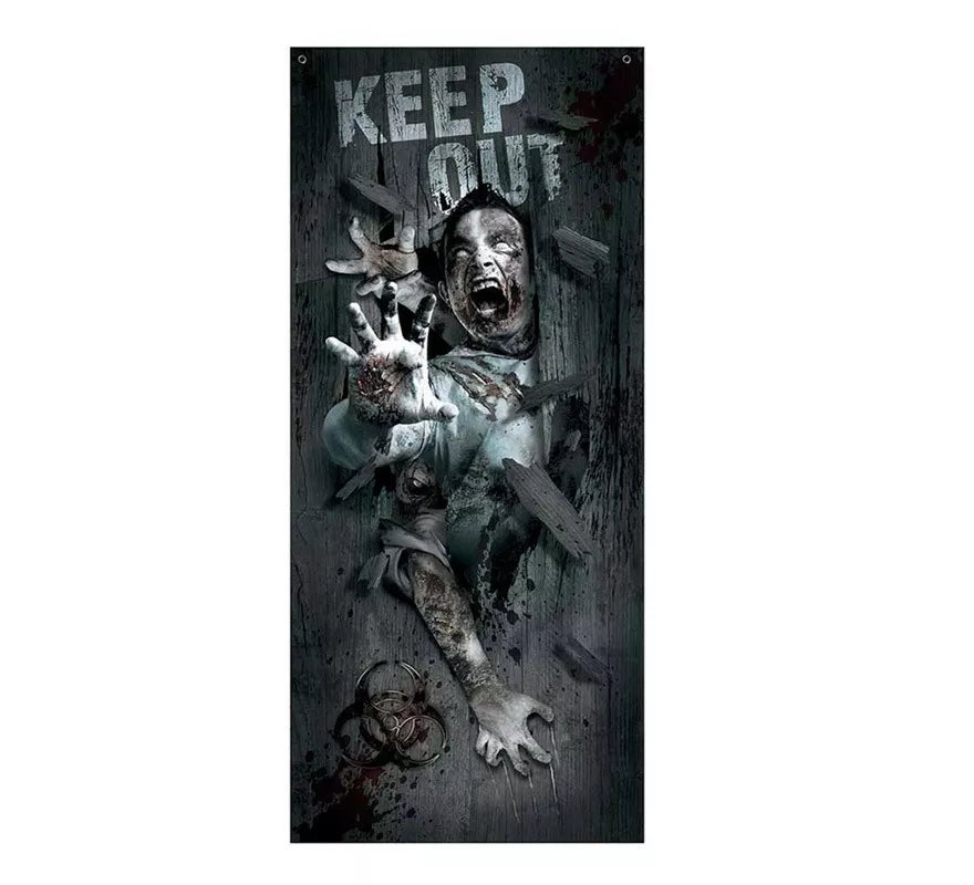 Puerta Zombie Attack Decorativa de 80 X 180 cm